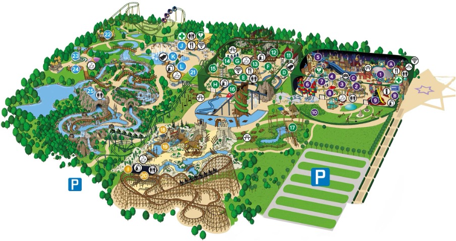 Toverland plattegrond