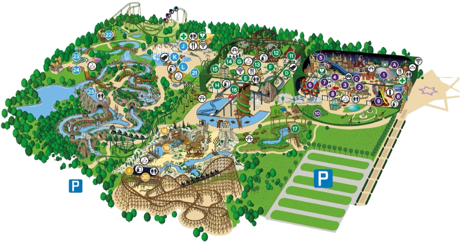 Toverland plattegrond